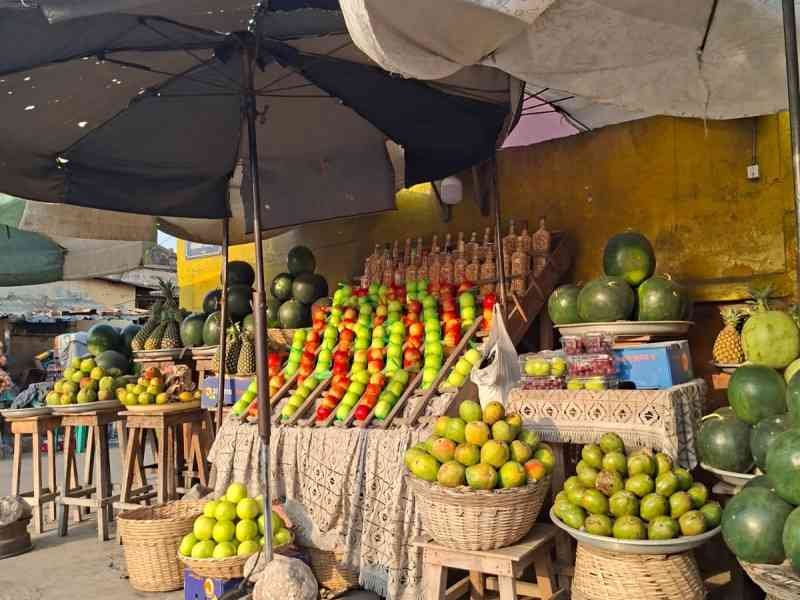 Fruits à vendre dans un marché à Lomé au Togo, photo gratuite