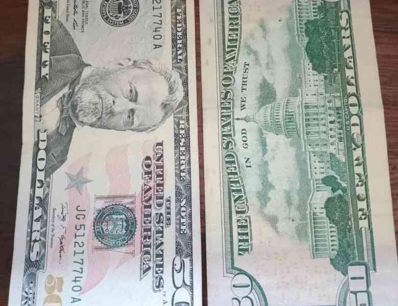 Ulysses Grant et le Capitole sur les billets de 50 dollars américain photo gratuite