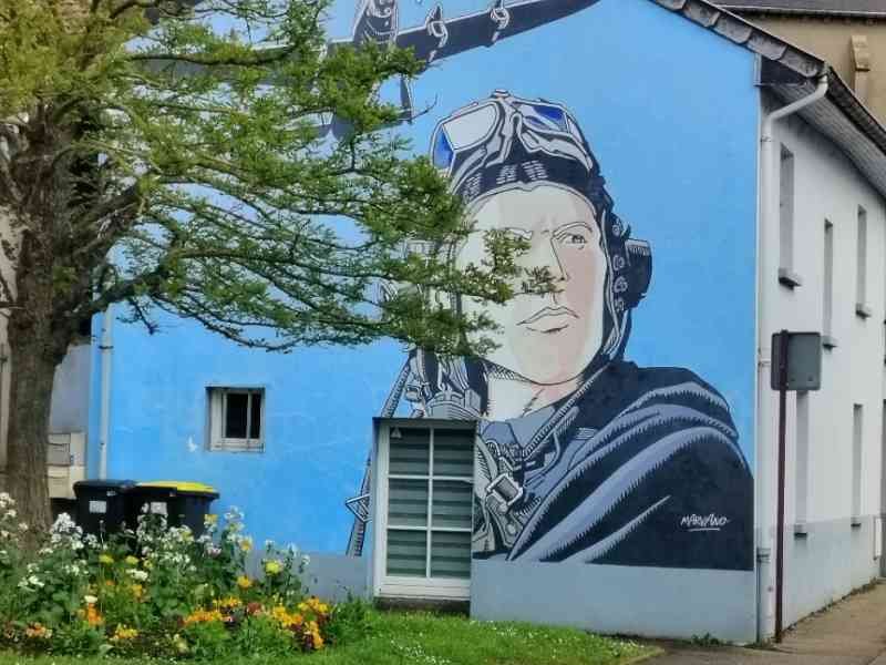Vue sur un bâtiment de Marly à Moselle en Lorraine