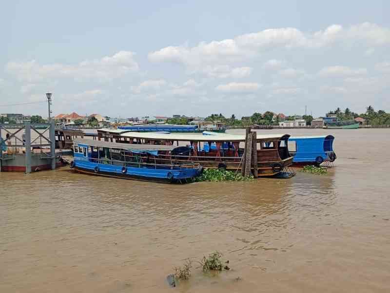 Bateaux sur le fleuve Mékong, Vietnam, photo gratuite