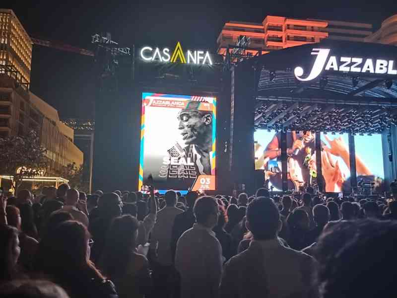 Photo gratuite du festival Jazzablanca concert de Seal, photo gratuite