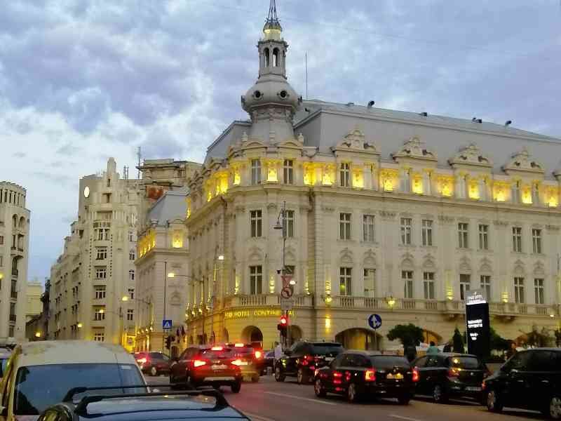 Vue sur le Grand Hôtel Continental à Bucarest en Roumanie