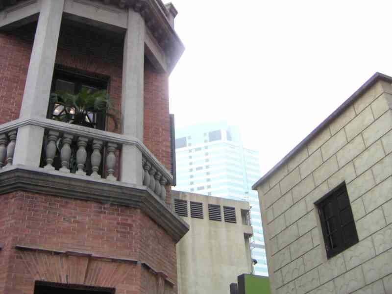 Façade de la maison coloniale, étage, Chine, Asie photo gratuite