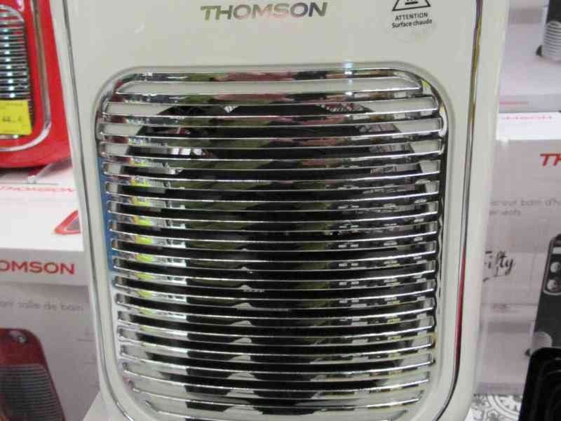 Radiateur soufflant mobile et électrique de couleur blanche