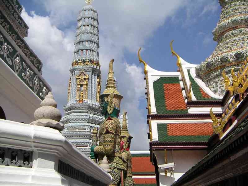Entrée du palais royal de Bangkok en Thaïlande