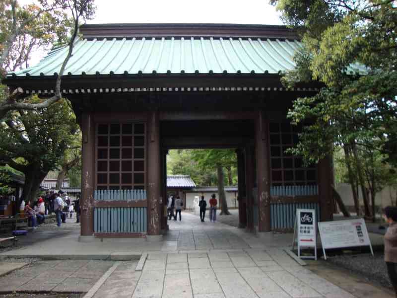 Nio-mon Gate, le temple bouddhiste à Kamakura, Japon, Asie, Photo gratuite