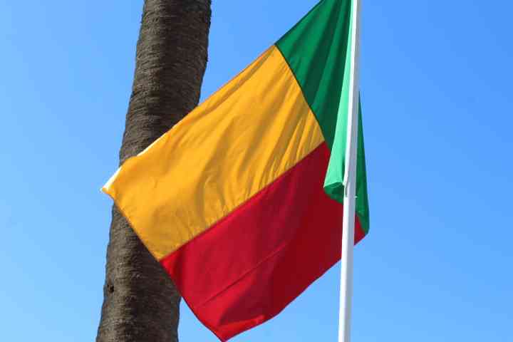 Le drapeu du Bénin photo gratuite - Die Flagge von Benin, kostenloses Foto