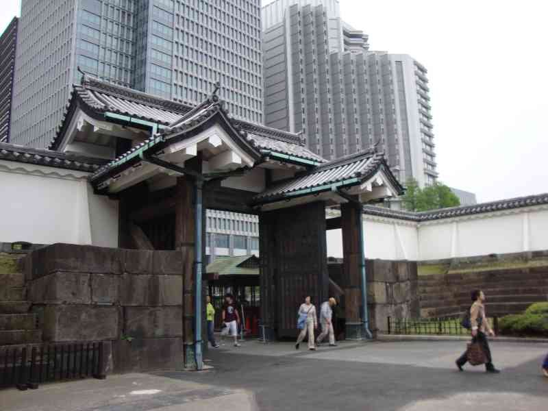 Porte d'entrée du palais impérial, immeuble, Japon, Asie, Photo gratuite
