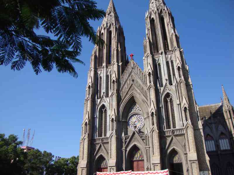La Cathédrale Sainte-Philomène de Mysore en Inde, photo gratuite