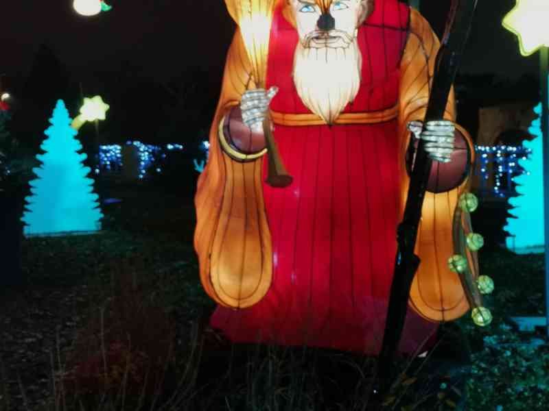 Père Fouettard au sentier des Lanternes à Metz Moselle