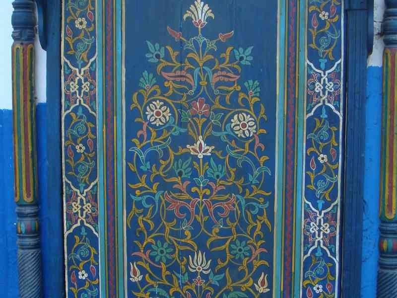 Porte artisanale de la Kasbah des Oudayas photo gratuite