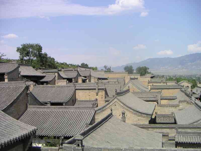 Toitures de maisons, résidence de la famille Wang, Chine, Asie photo gratuite