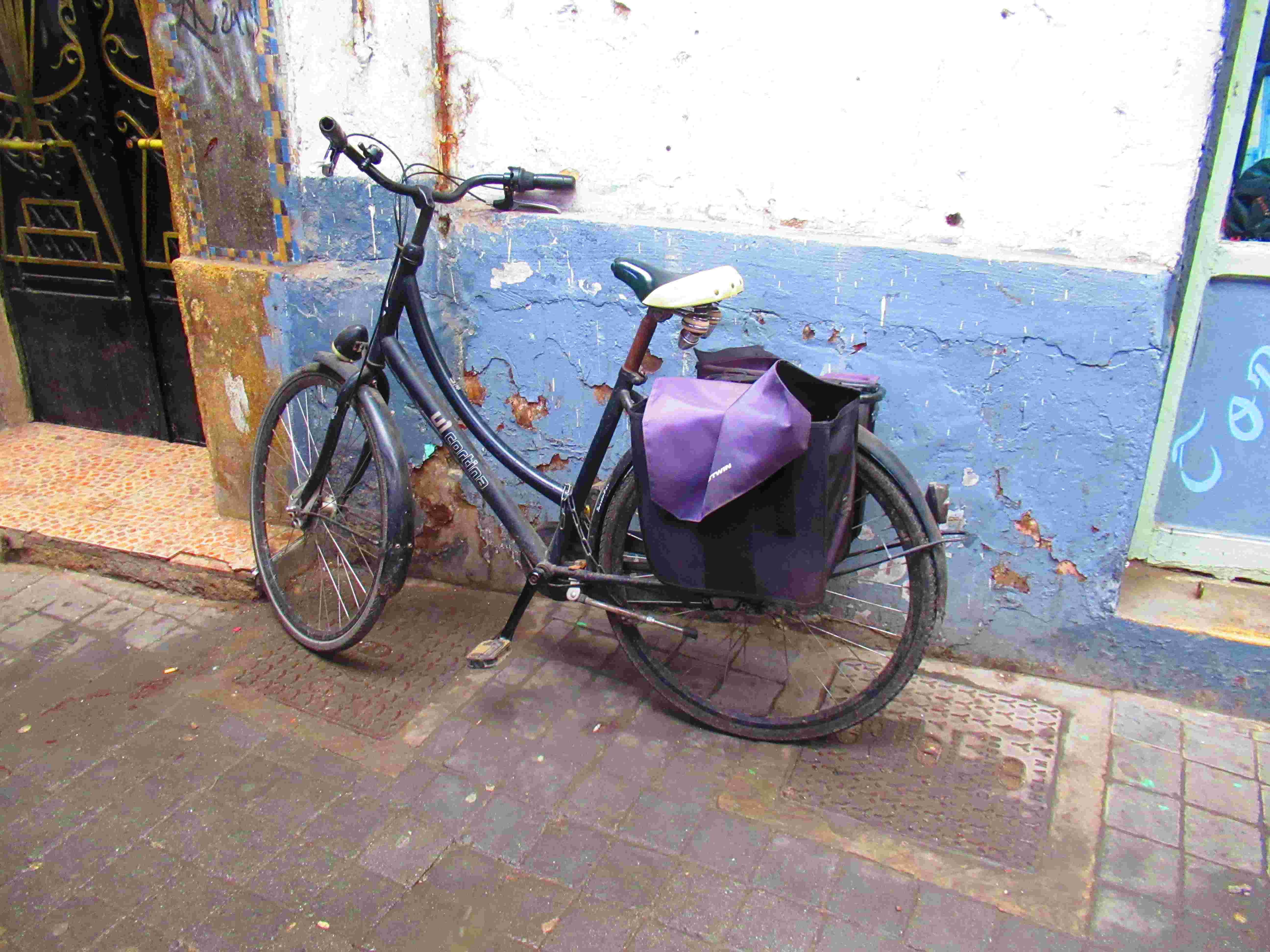 Vélo avec sacoches