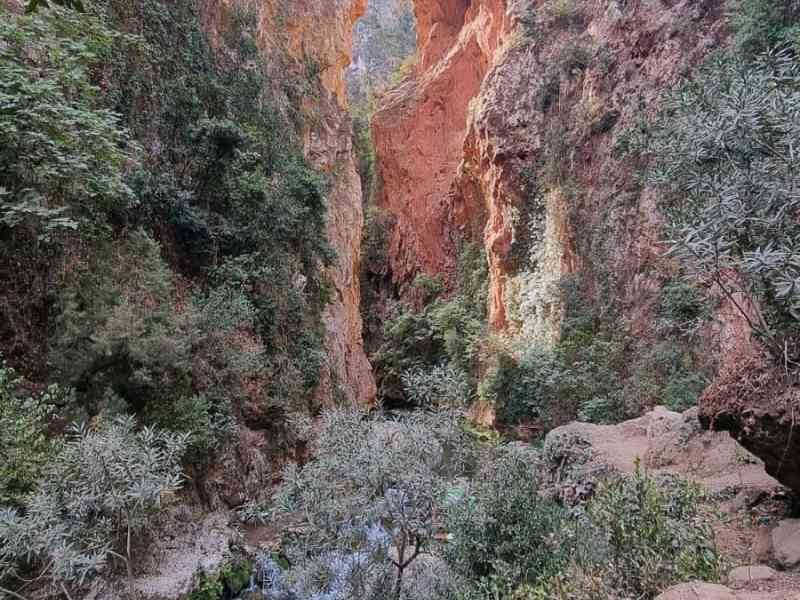 Vue panoramique du Pont de Dieu à Chefchaouen au Maroc