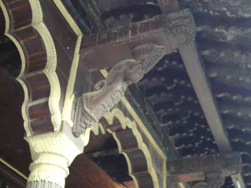 Le plafond du palais d'Été de Tipu Sultan à Bangalore, en Inde, photo gratuite