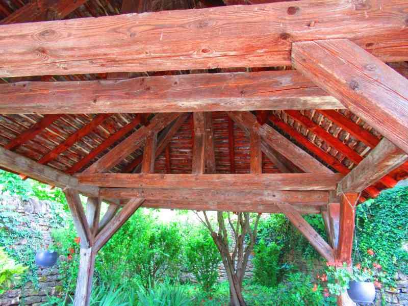 Une structure en bois, pergola, photo gratuite