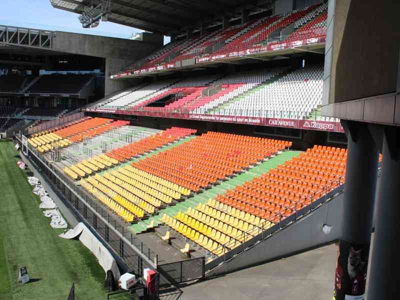 Tribune du stade Saint Symphorien à Metz Moselle, photo gratuite