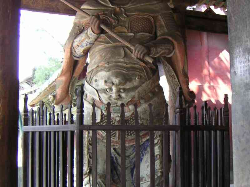 Statue du soldat chinois devant le temple, Asie photo gratuite