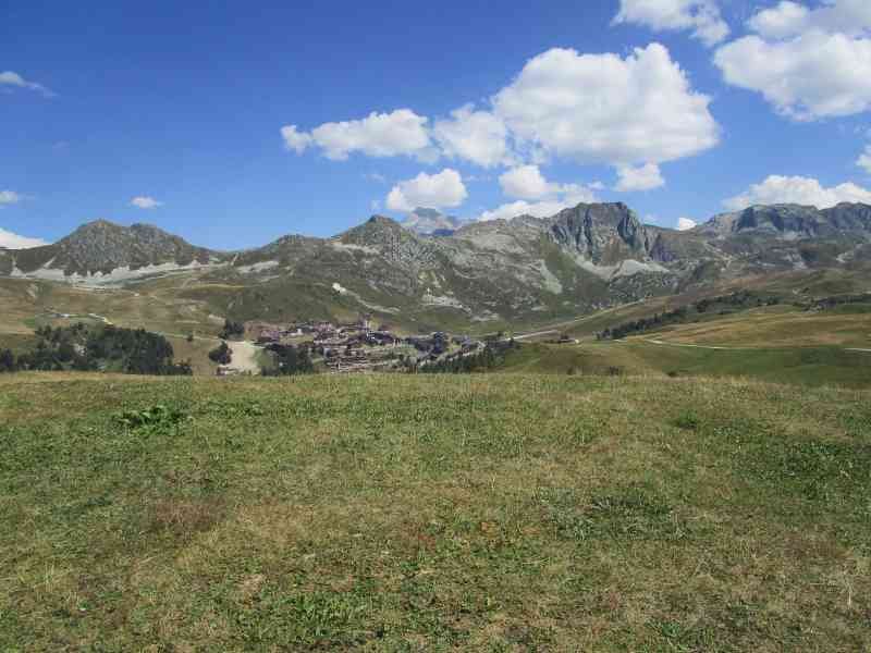 Vue panoramique sur La Plagne Tarentaise en France